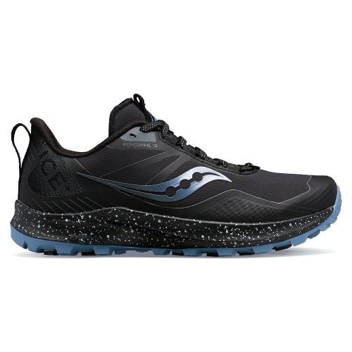 Saucony-Women's Saucony Peregrine Ice+3-Black/Summit-Pacers Running